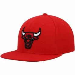 Cheapest 🤩 Unbranded Men's Mitchell & Ness Red Chicago Bulls Ground 2.0 Snapback Hat 💯