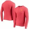 Best Sale 🎁 Unbranded Men's Junk Food Red Kansas City Chiefs Thermal Henley Long Sleeve T-Shirt ⌛