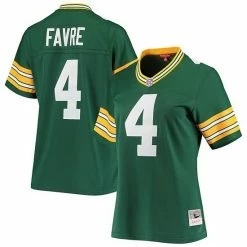 Wholesale ⌛ Unbranded 👩 Women's Mitchell & Ness Brett Favre Green Green Bay Packers 1996 Legacy Replica Jersey 😀
