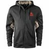 Discount ❤️ Unbranded Men's Dunbrooke Black/Realtree Camo Cleveland Browns Decoy Tech Fleece Full-Zip Hoodie 🔥
