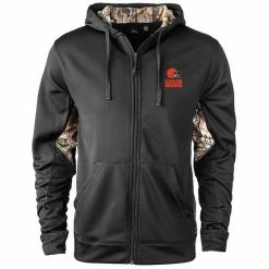 Discount ❤️ Unbranded Men's Dunbrooke Black/Realtree Camo Cleveland Browns Decoy Tech Fleece Full-Zip Hoodie 🔥
