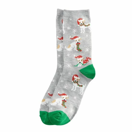 Hot Sale ✔️ Unbranded 👩 Women's Holiday Novelty Crew 🧦 Socks Gray Heather 🤩 - Image 7