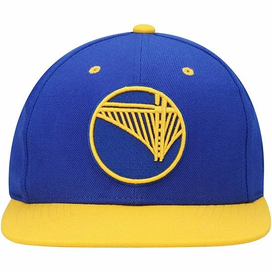 Hot Sale 💯 Unbranded Men's Mitchell & Ness Royal/Gold Golden State Warriors Upside Down Snapback Hat ✨ - Image 3