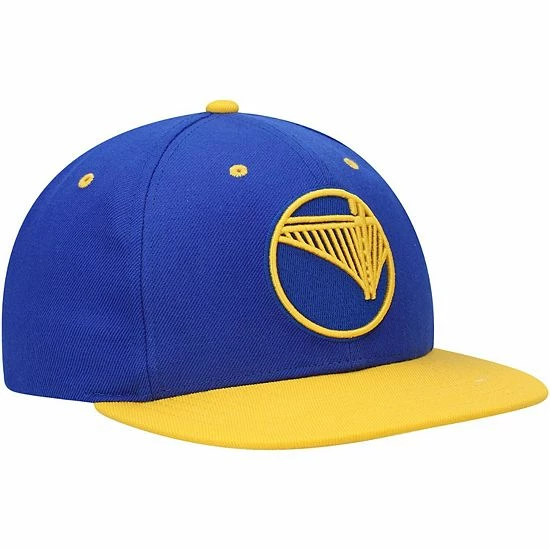 Hot Sale 💯 Unbranded Men's Mitchell & Ness Royal/Gold Golden State Warriors Upside Down Snapback Hat ✨ - Image 4