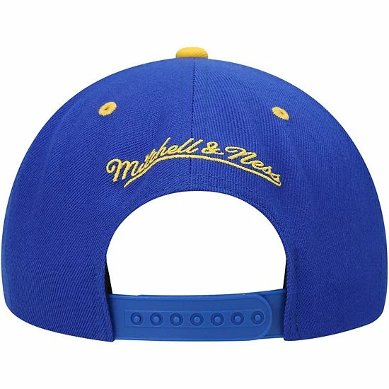 Hot Sale 💯 Unbranded Men's Mitchell & Ness Royal/Gold Golden State Warriors Upside Down Snapback Hat ✨ - Image 5