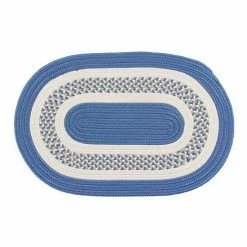 New 🥰 Unbranded Colonial Mills Fenway Reversible Indoor Outdoor Rug Blue Ice 👍