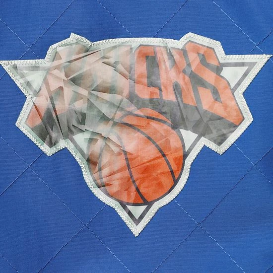 Promo ✨ Unbranded Men's New York Knicks Blue Mitchell & Ness Hardwood Classics 75th Anniversary Authentic Warmup Full-Snap Jacket 🎉 - Image 5