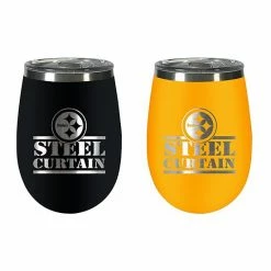 Promo 😉 Unbranded Pittsburgh Steelers Wine Tumbler Set 😉