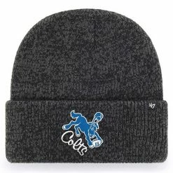 Brand new 😍 Unbranded Men's '47 Black Indianapolis Colts Hometown Brain Freeze Cuffed Knit Hat 🧨