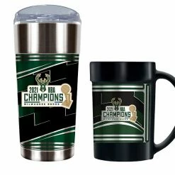 Hot Sale 🔥 Unbranded Milwaukee Bucks 2021 NBA Champions Eagle Tumbler & Ceramic Mug Set ✨