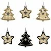 Brand new ❤️ Unbranded New Orleans Saints Six-Pack Shatterproof Tree And Star Ornament Set 😀