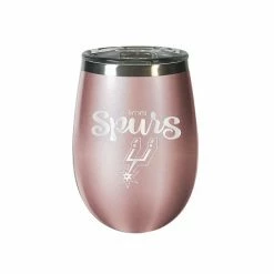 Budget 🧨 Unbranded San Antonio Spurs 12 Oz. Rose Gold Wine Tumbler ⭐