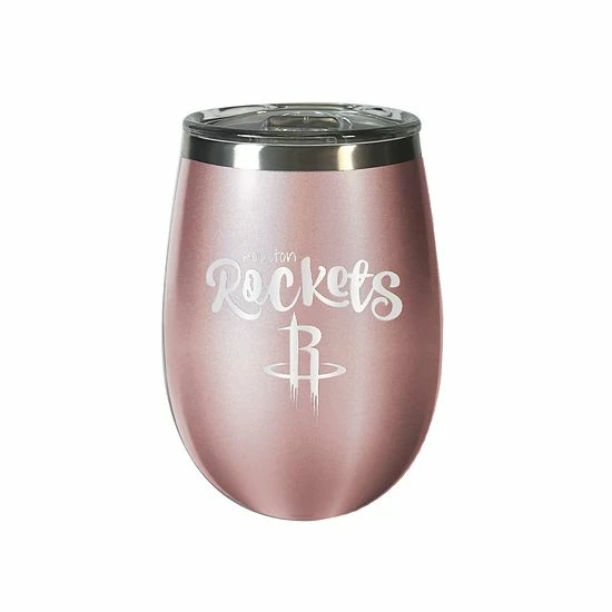 Wholesale ❤️ Unbranded Houston Rockets 12 Oz. Rose Gold Wine Tumbler ⭐