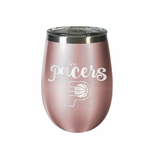 New ⌛ Unbranded Indiana Pacers 12 Oz. Rose Gold Wine Tumbler ✨