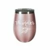New 😀 Unbranded Oklahoma City Thunder 12 Oz. Rose Gold Wine Tumbler 🥰