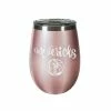 Cheapest 🥰 Unbranded Dallas Mavericks 12 Oz. Rose Gold Wine Tumbler 🤩
