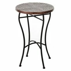 Flash Sale 🤩 Unbranded Round 🔨 Hammered End Table 👍