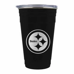Budget 💯 Unbranded Pittsburgh Steelers Tailgater Travel Tumbler 🧨