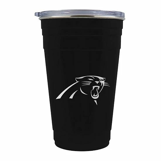 Promo 🛒 Unbranded Carolina Panthers Tailgater Travel Tumbler 😉