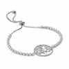 Deals 🌟 Unbranded Sterling Silver Cubic Zirconia Tree Of Life Bolo Bracelet 🌟