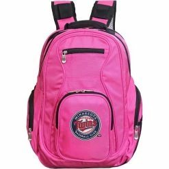 Cheapest 💯 Unbranded Minnesota Twins Premium Laptop 🎒 Backpack Twn Pink 👍