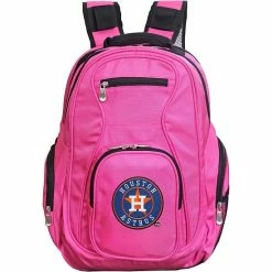 Best Sale 🔔 Unbranded Houston Astros Premium Laptop 🎒 Backpack Ast Pink 👍