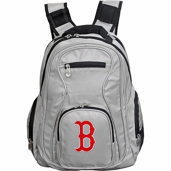 Best Sale ⭐ Unbranded Boston Red Sox Premium Laptop 🎒 Backpack Rsx Gray 🔔 - Image 3