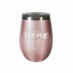 Outlet 🎁 Unbranded Miami Heat 12 Oz. Rose Gold Wine Tumbler 🌟