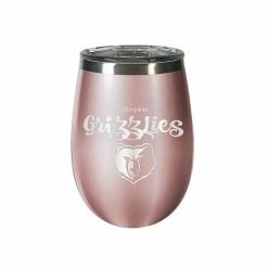 Best Pirce 🧨 Unbranded Memphis Grizzlies 12 Oz. Rose Gold Wine Tumbler 👏