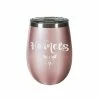 Cheapest 👍 Unbranded Charlotte Hornets 12 Oz. Rose Gold Wine Tumbler 🔔