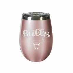 New ⭐ Unbranded Chicago Bulls 12 Oz. Rose Gold Wine Tumbler 🤩