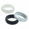 Discount 🧨 Unbranded 3-pack Silicone Rings Black White Gray 😍