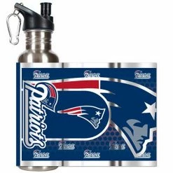 New 💯 Unbranded New England Patriots Stainless Steel Water Bottle With Wrap 🥰