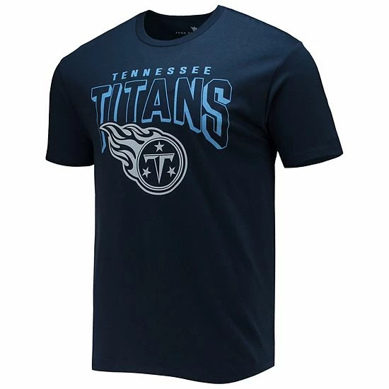Promo 🛒 Unbranded Men's Junk Food Navy Tennessee Titans Bold Logo T-Shirt 🤩 - Image 3