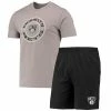Buy 😍 Unbranded Men's Concepts Sport Black/Gray Brooklyn Nets T-Shirt & Shorts Sleep Set ⭐