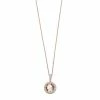 Best reviews of 😀 Unbranded 14k Rose Gold Over Silver Simulated Morganite Halo Pendant Necklace 🤩