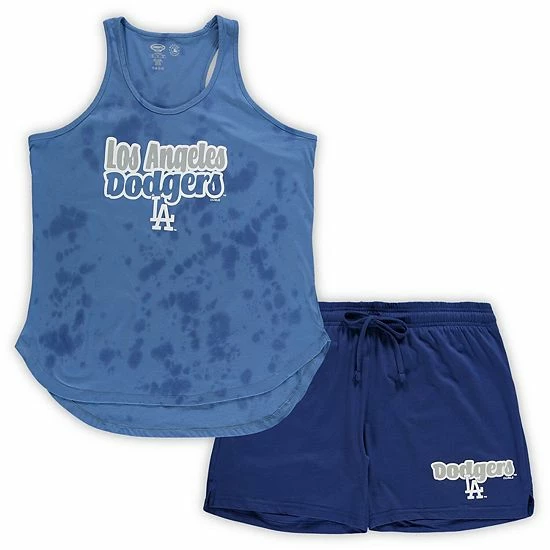 Cheapest ๐ Unbranded ๐ฉ Women's Concepts Sport Royal Los Angeles Dodgers Plus Size Cloud Tank Top & Shorts Sleep Set โค๏ธ - Image 2