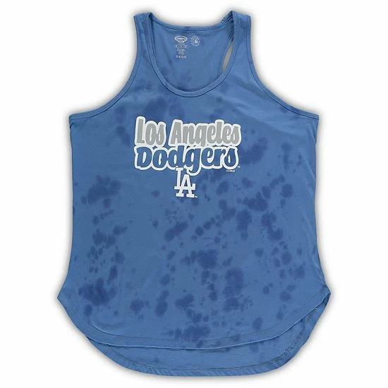Cheapest ๐ Unbranded ๐ฉ Women's Concepts Sport Royal Los Angeles Dodgers Plus Size Cloud Tank Top & Shorts Sleep Set โค๏ธ - Image 3