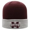 Cheapest 😀 Unbranded Men's Top Of The World Maroon/Gray Mississippi State Bulldogs Core 2-Tone Cuffed Knit Hat 🎉