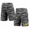 Best Pirce 🌟 Unbranded Men's Concepts Sport Charcoal/Gray LSU Tigers Camo Backup Terry Jam Lounge Shorts 🧨