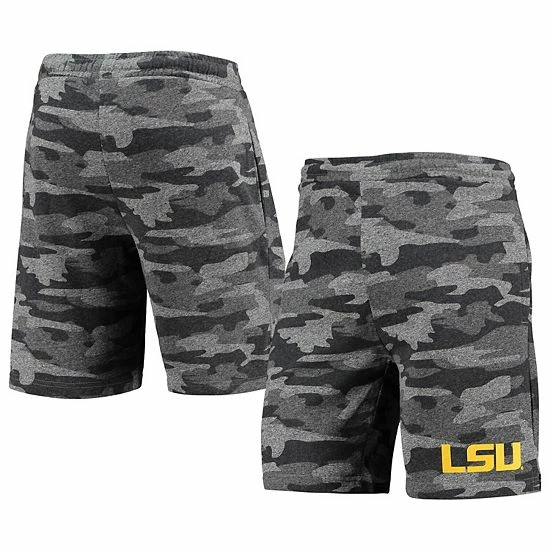 Best Pirce ๐ Unbranded Men's Concepts Sport Charcoal/Gray LSU Tigers Camo Backup Terry Jam Lounge Shorts ๐งจ