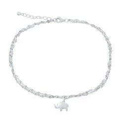 Hot Sale 🔥 Unbranded Mirror Chain Elephant Charm Anklet Gold Tone ⌛
