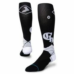 Budget ✔️ Unbranded Men's Stance Black Chicago White Sox 2021 City Connect Over The Calf 🧦 Socks 😍
