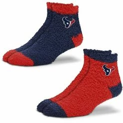 Wholesale ❤️ Unbranded 👩 Women's For Bare Feet Houston Texans 2-Pack Sleep Soft 🧦 Socks ❤️