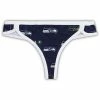 Best Sale 🔥 Unbranded 👩 Women's Concepts Sport College Navy/White Seattle Seahawks Breakthrough Knit Thong 💯