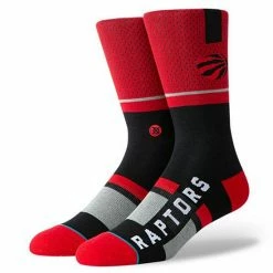 Hot Sale ✔️ Unbranded Men's Stance Toronto Raptors Shortcut 2 Crew 🧦 Socks ⭐