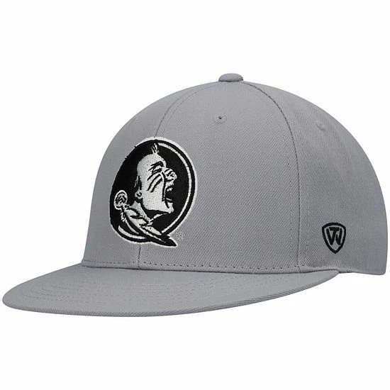 New 🎁 Unbranded Men's Top Of The World Gray Florida State Seminoles Fitted Hat 👏 - Image 2