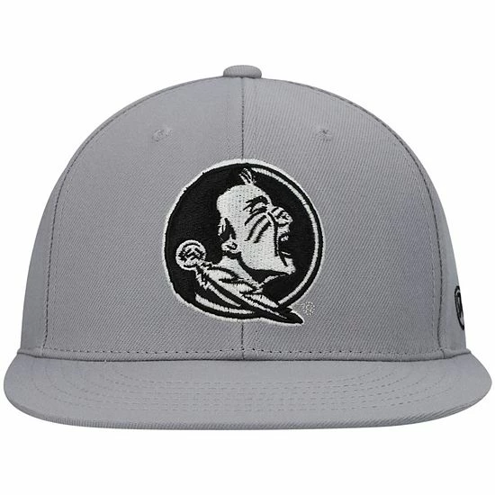 New 🎁 Unbranded Men's Top Of The World Gray Florida State Seminoles Fitted Hat 👏 - Image 3