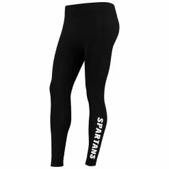 Outlet 👍 Unbranded 👩 Women's ZooZatz Black Michigan State Spartans Fleece Lined 2.0 Leggings ⭐