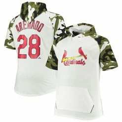 Best Pirce 🎉 Unbranded Men's Nolan Arenado White/Camo St. Louis Cardinals Big & Tall Raglan Hoodie T-Shirt 🎁
